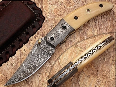 Damascus Folding Knife