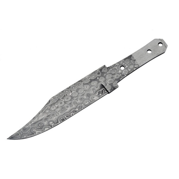 11.5" Coffin Bowie Damascus Blade